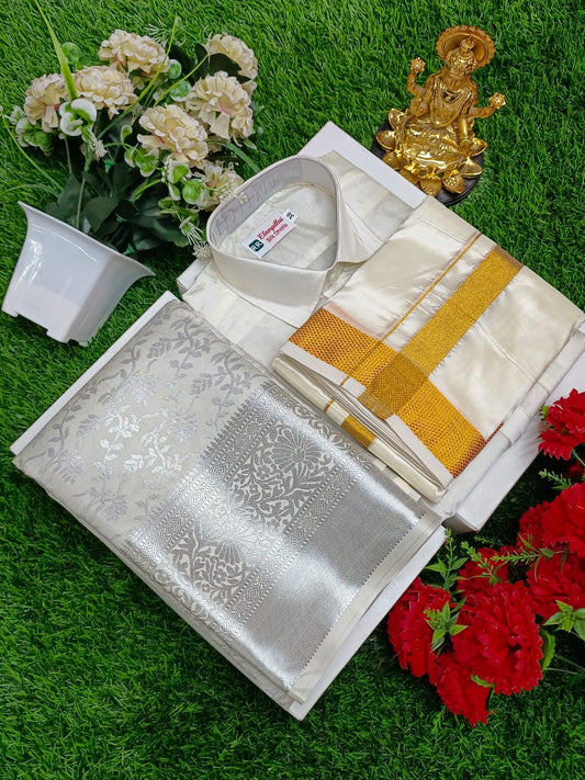 Premium Silk Couple Combo Set